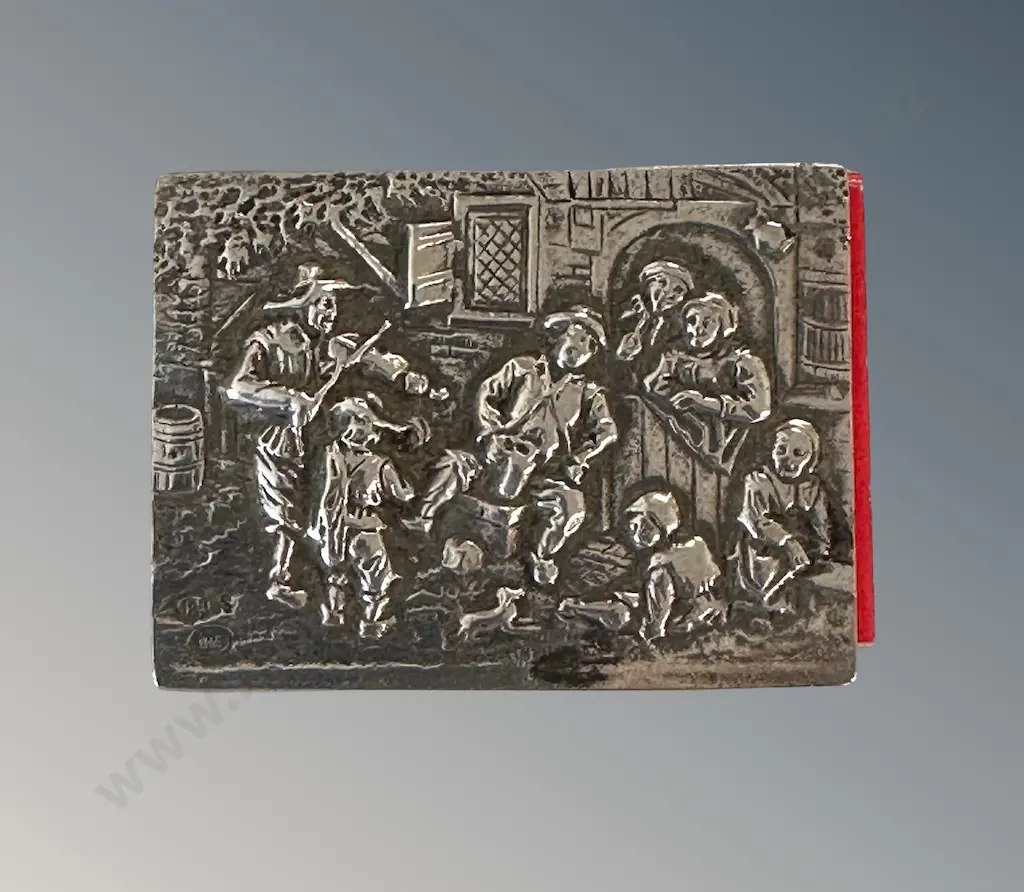 Sterling Silver Matchbox Case, TW27gms Image 1++