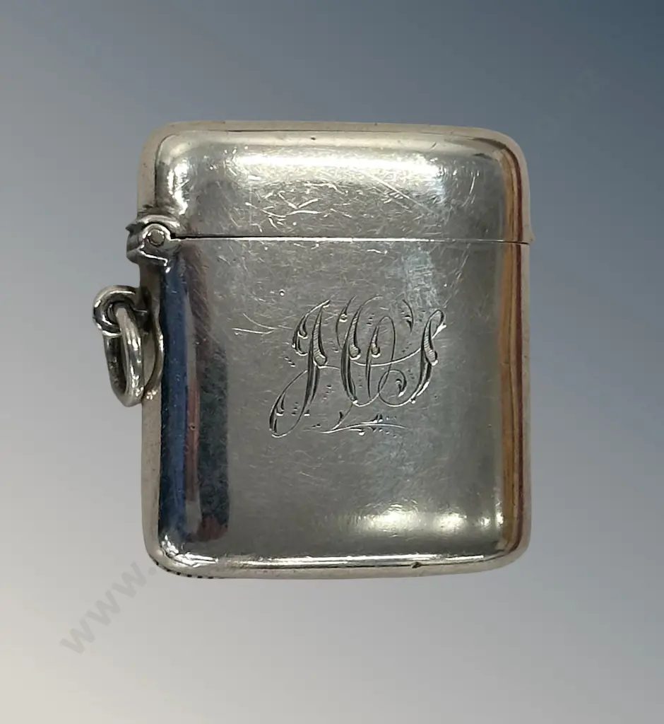 Sterling Silver Vesta Case, TW44gms Image 1++