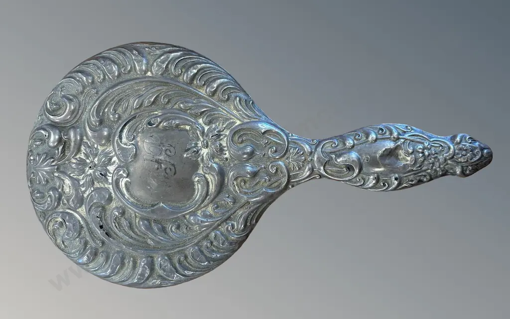 Sterling Silver Hand Mirror L24cm Image 1++