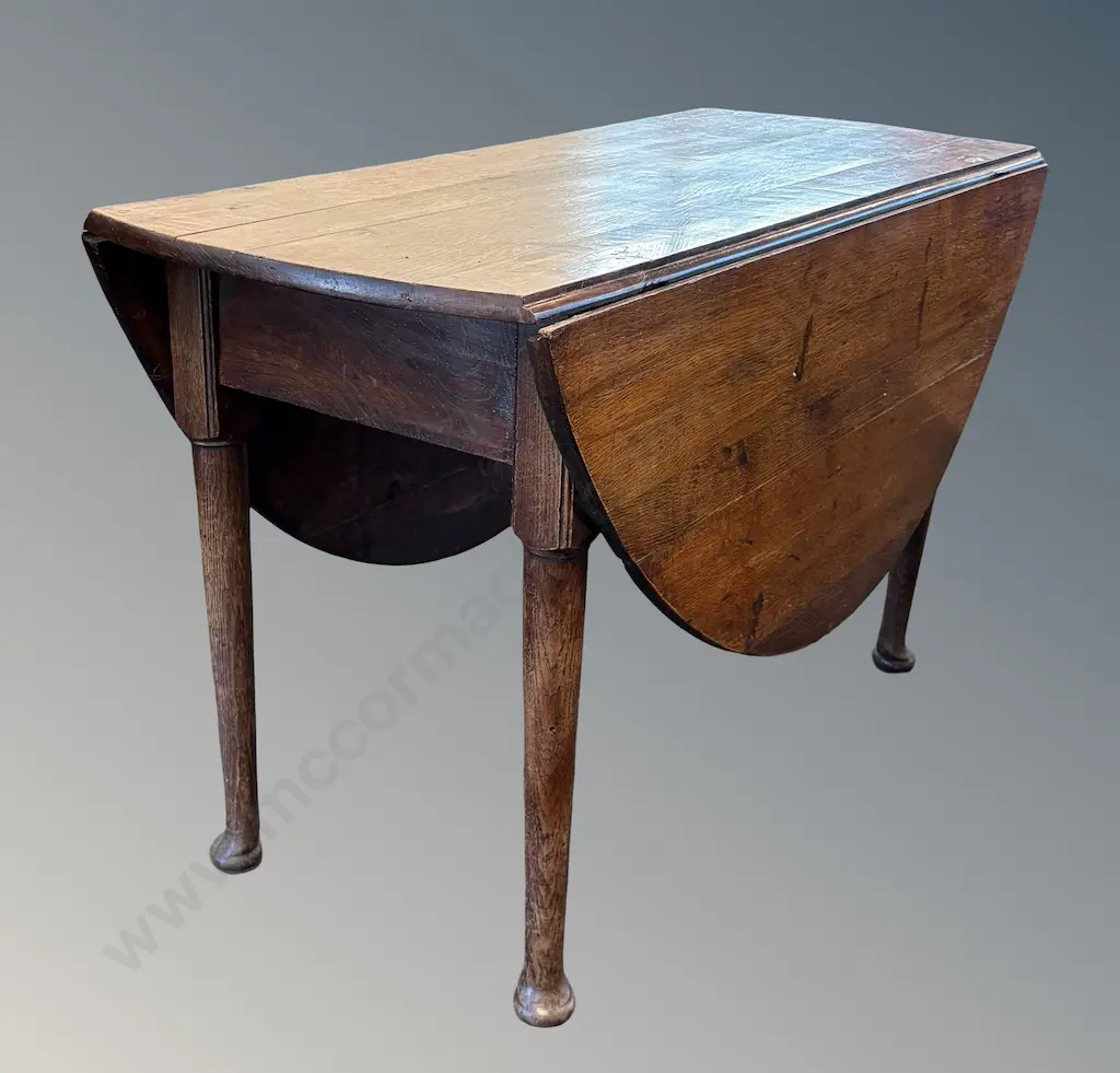 Oak Oval Dropside Table D115xL139xH73cm Image 1++