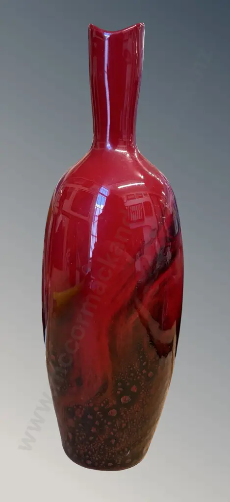 Royal Doulton Flambe Vase, Veined 1603, H18cm Image 1++