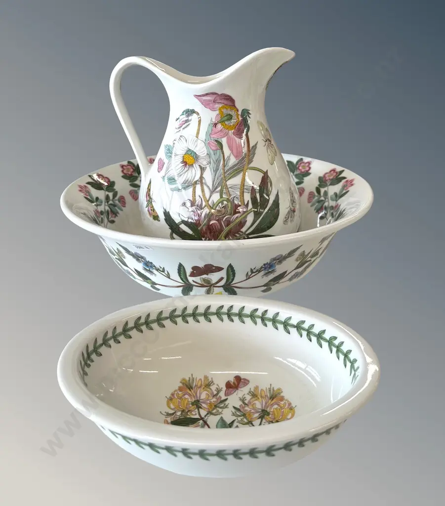 Portmeirion Botanic Jug Basin and Soap Dish, H21cm (jug) Image 1++