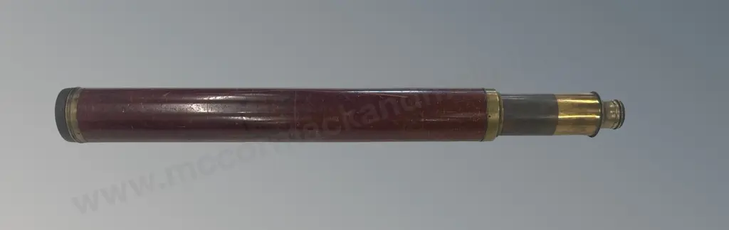 Refractor 3 inch Single Draw, Night only, Mahogany Tube, belonged to Captain Hope Later Admiral, served under Nelson at Image 1++