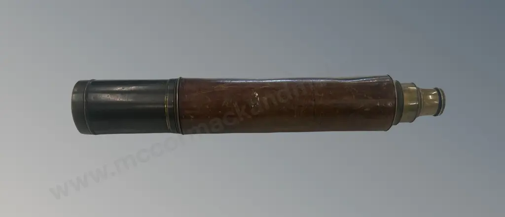 Brass and Leather 2 Draw Telescope, 'Dolland' Late C18th, Display Only, Dolland was the premiere Image 1++