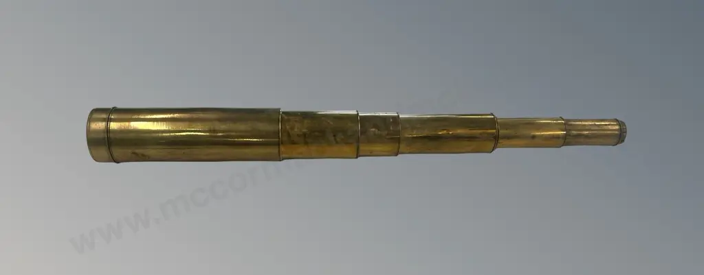 Brass 6 Draw Telescope, Optically Complete Image 1++