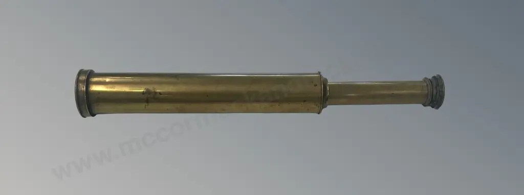 Brass 2 Draw Telescope, Incomplete but Optically Functionable Image 1++
