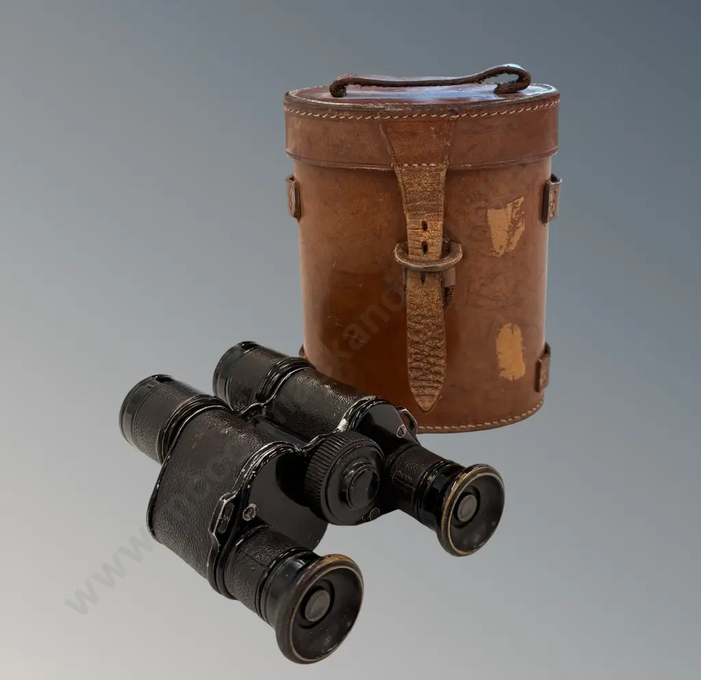 French Binocular, 8x Magnification, Functional with Case Image 1++