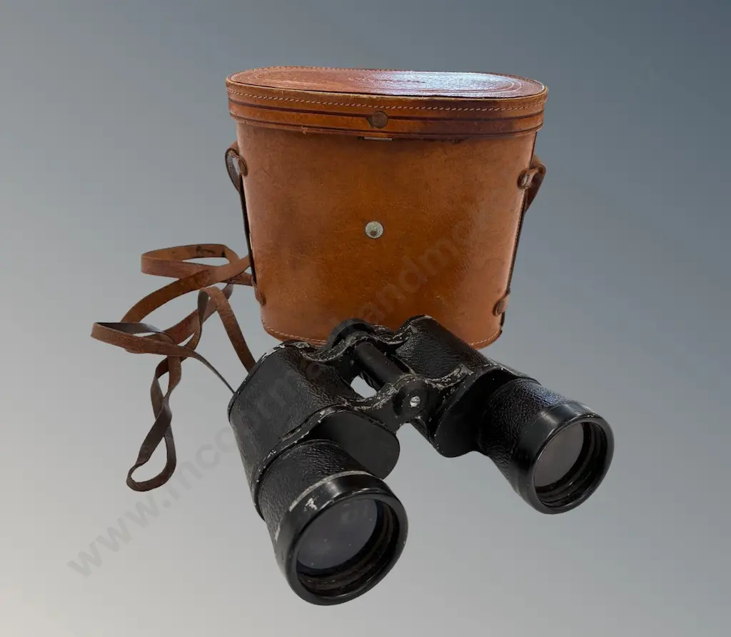 Omega Binoculars, Good Optics, With Case Image 1++