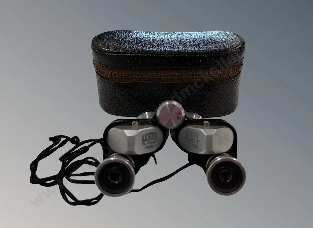 Miniature Lichter Binoculars, 6x18, Cased, Good Condition Image 1++
