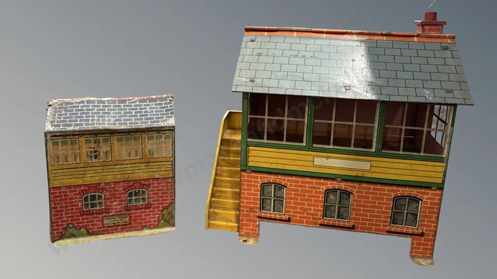 Hornby Tin Plate Signal Cabin & Signal Box Tower Image 1++