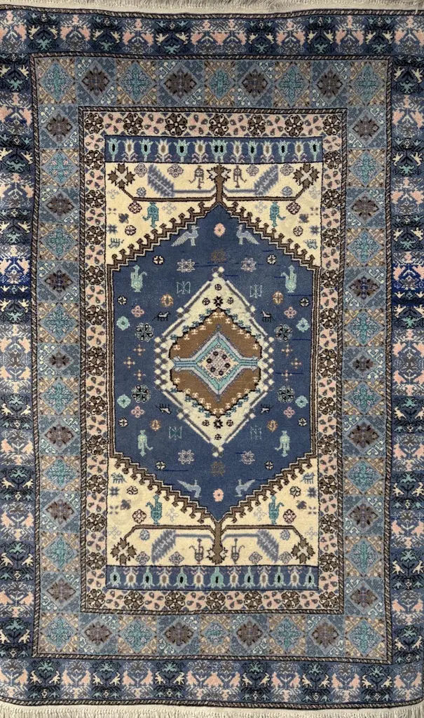 Persian Rug - Blue Tones L207x127cm Image 1++