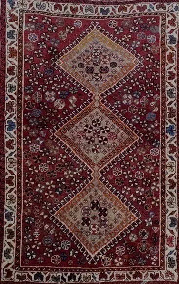Persian Rug - Red, Brown and Orange Tones, 162x102cm Image 1++