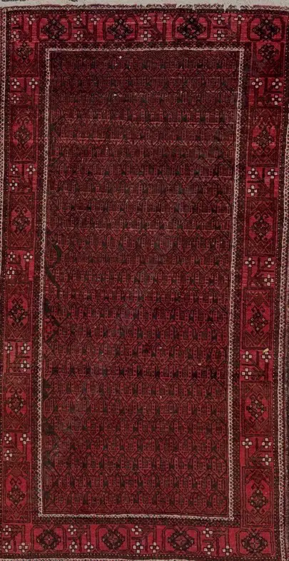 Persian Rug - Red and Brown Tones, 190x100cm Image 1++