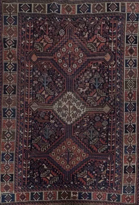 Kilim - Browns and Blue Tones, 148x104cm Image 1++