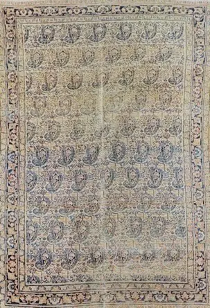 Persian Rug - Cream and Blue Tones, 170x113cm Image 1++