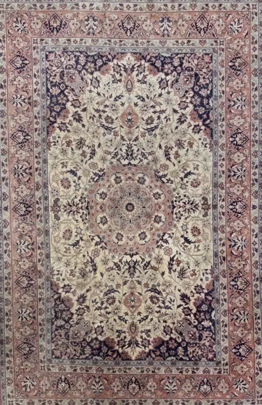 Persian Rug - Cream, Blues and Pink Tones, 280x180cm Image 1++
