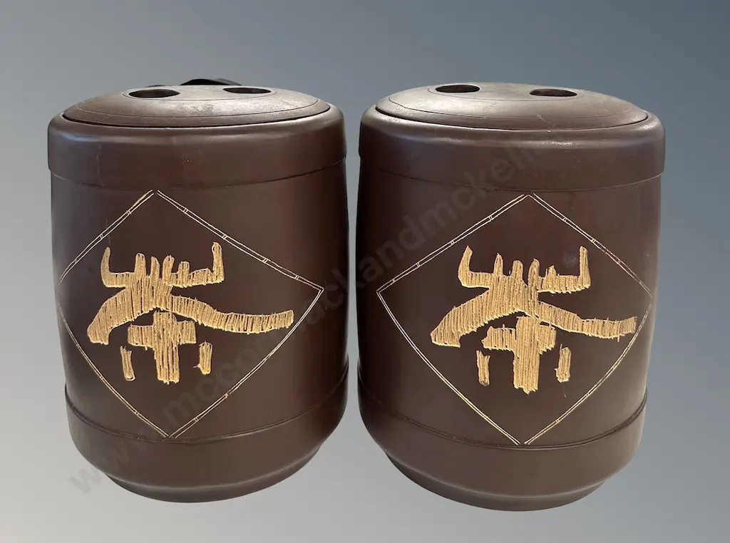 Yixing Zisha Chinese Tea Cannisters, H23cm Image 1++