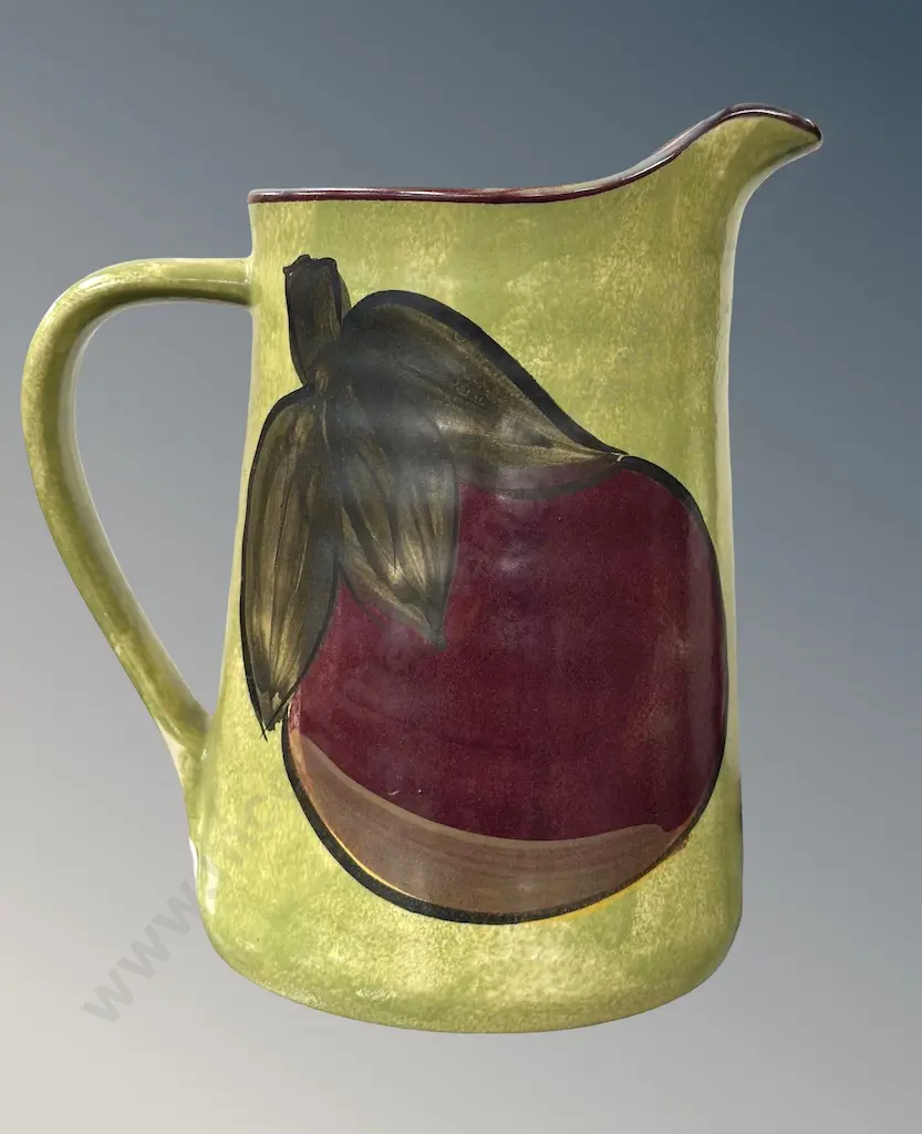 Temuka Pottery Aubergine Jug, H19cm Image 1++