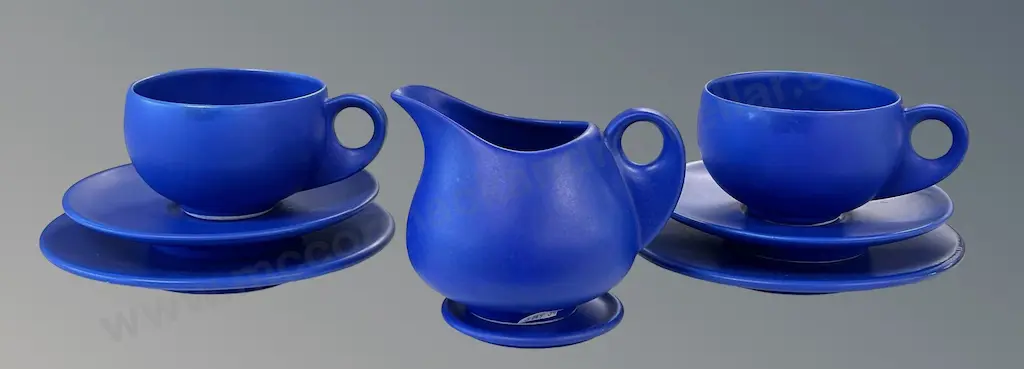 Steiner Cobalt Blue Pottery Teaset (7pieces) Image 1++