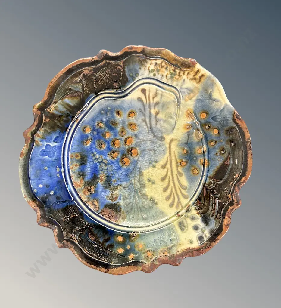 John Calver, UK - Pottery Plate, Dia25.5cm Image 1++