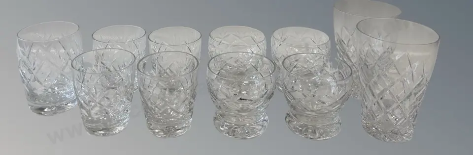 Assorted Cut Crystal Glasses Image 1++