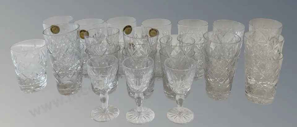 Assorted Webb Corbett Crystal Glasses Image 1++