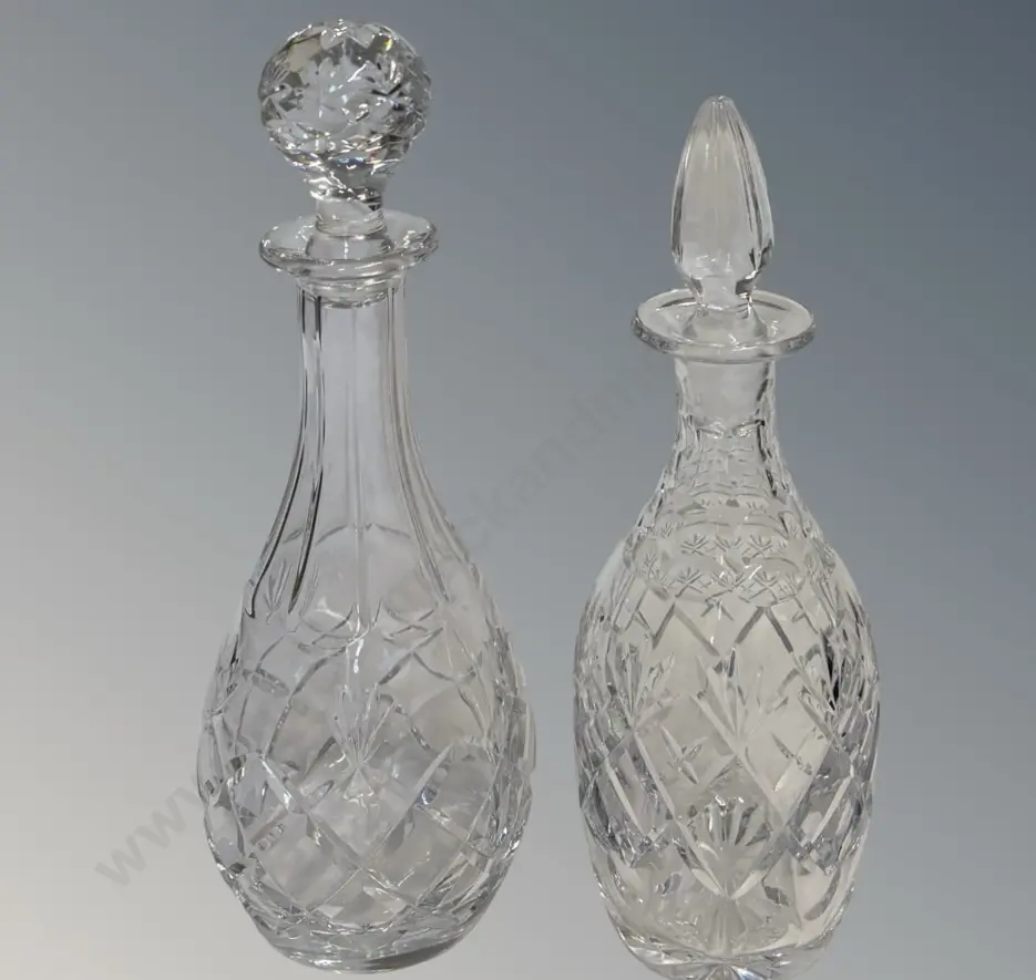 Webb Corbett Georgian Pattern Crystal Decanter, H32cm & 1 other Image 1++