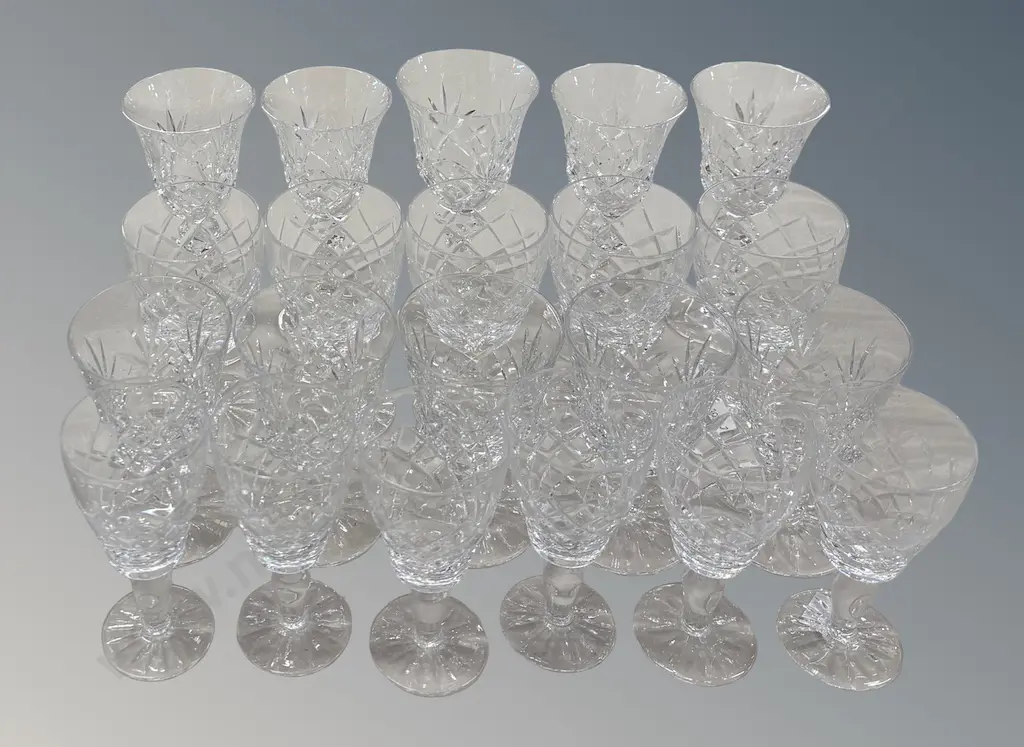Selection of Cut Crystal Stemware (AF 1 chipped) Image 1++