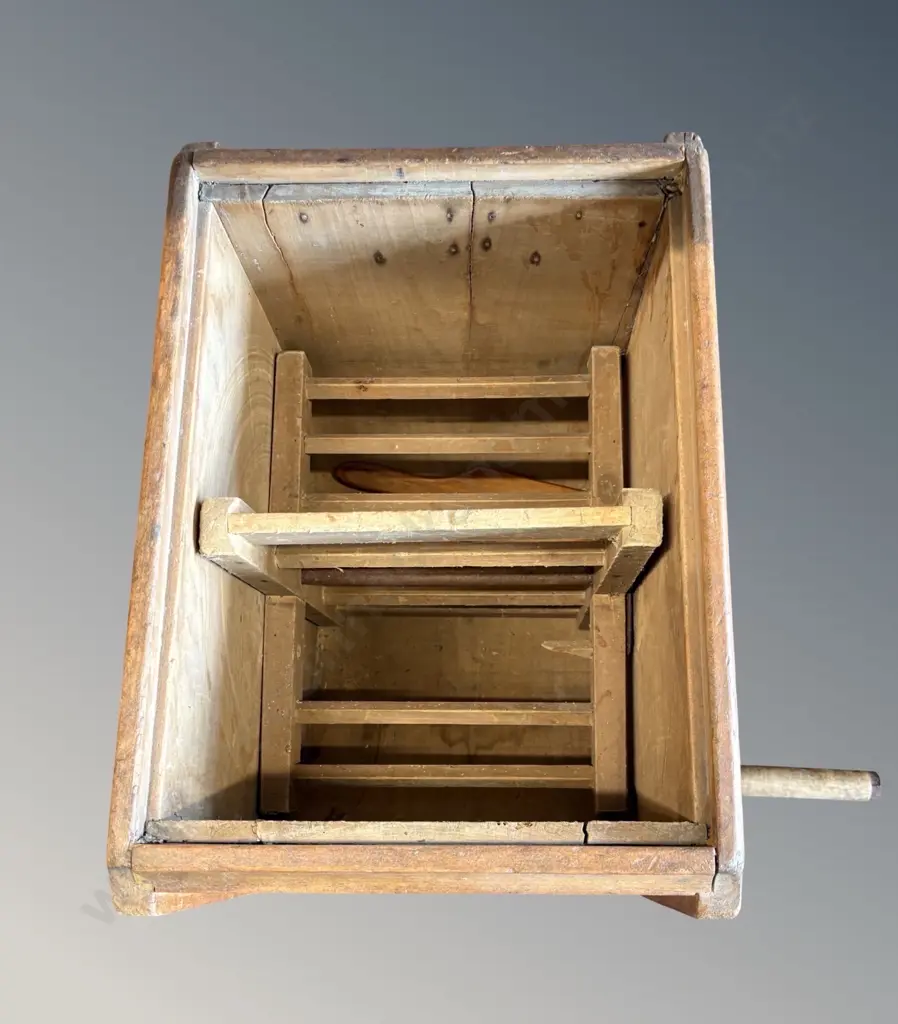 Cherry & Sons, Gisborne Vic Wooden Butter Churn H44xL42xD29cm Image 1++