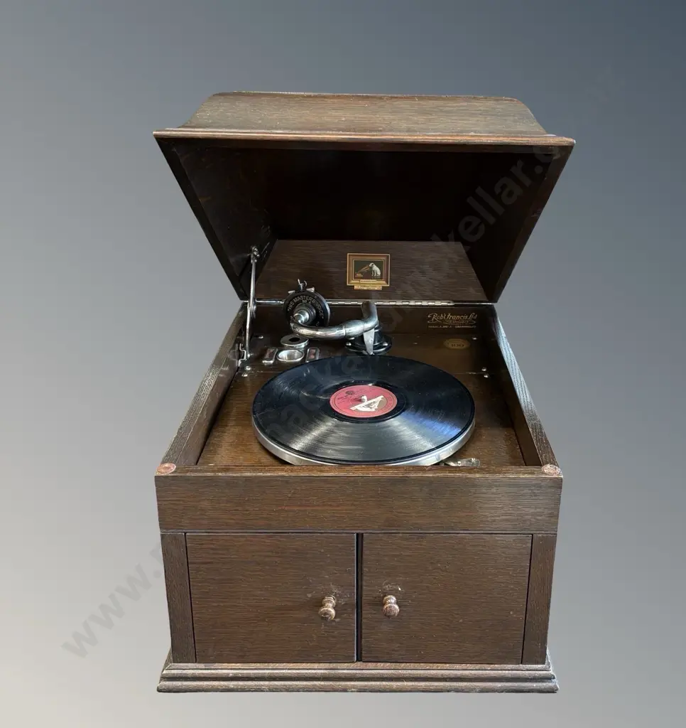 His Master's Voice 109 Gramophone, Robert Francis Ltd Christchurch H34xW38xD45cm Image 1++