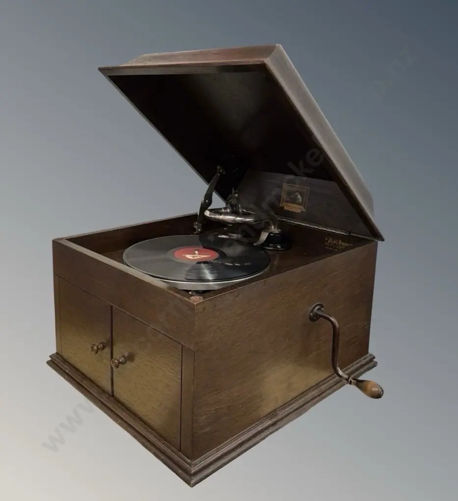 His Master's Voice 109 Gramophone, Robert Francis Ltd Christchurch H34xW38xD45cm Image 1++