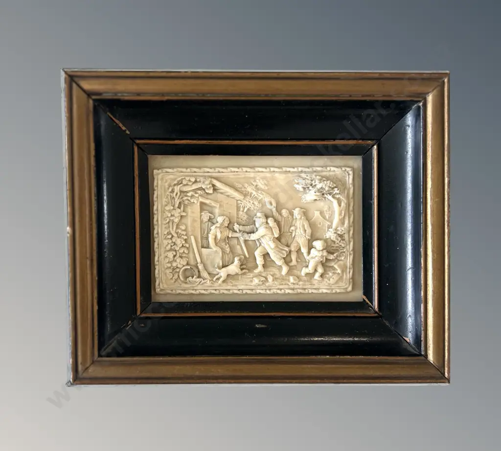 Miniature Framed Plaque in Relief, 65x100mm Image 1++