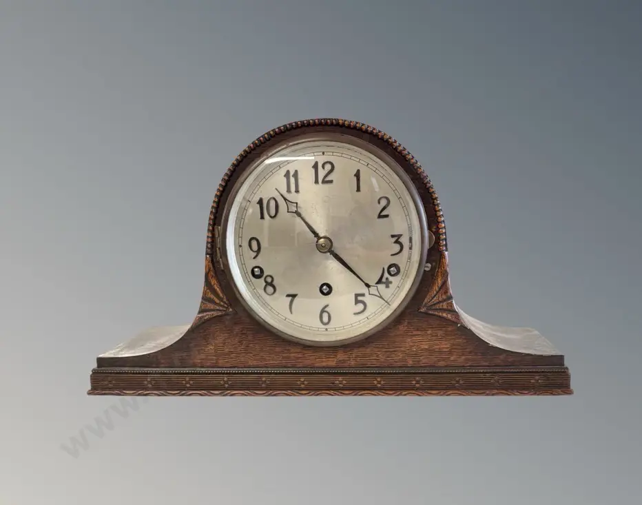 Oak Cased Mantle Clock, H22xL39 Image 1++