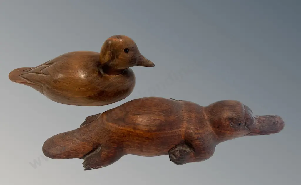 Wooden Duck and Platypus, L29-35cm Image 1++