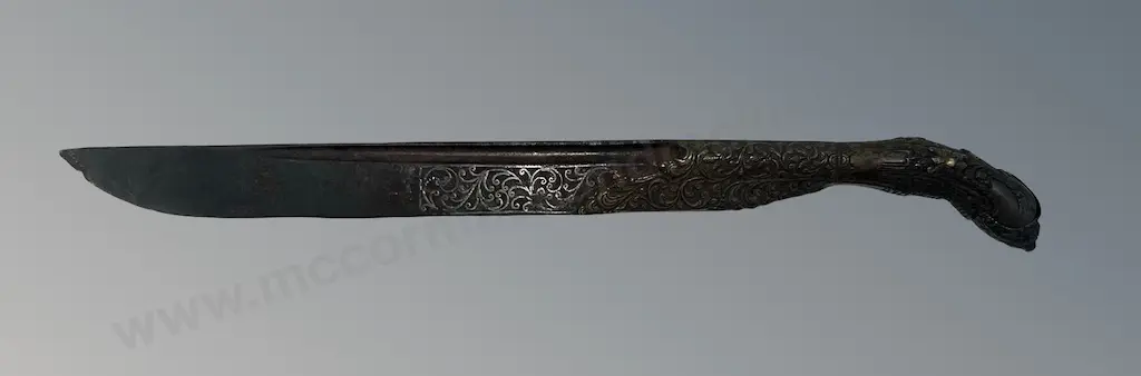 Early Pistol Grip embossed Paper Knife, L25cm Image 1++