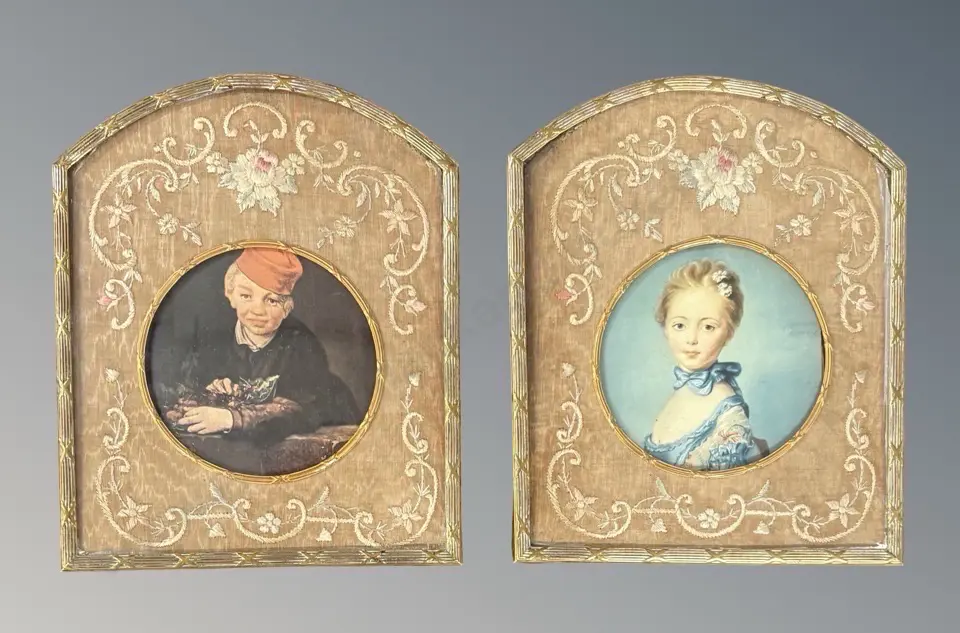  Pair of French Rococo Jean Baptiste Portraits Image 1++