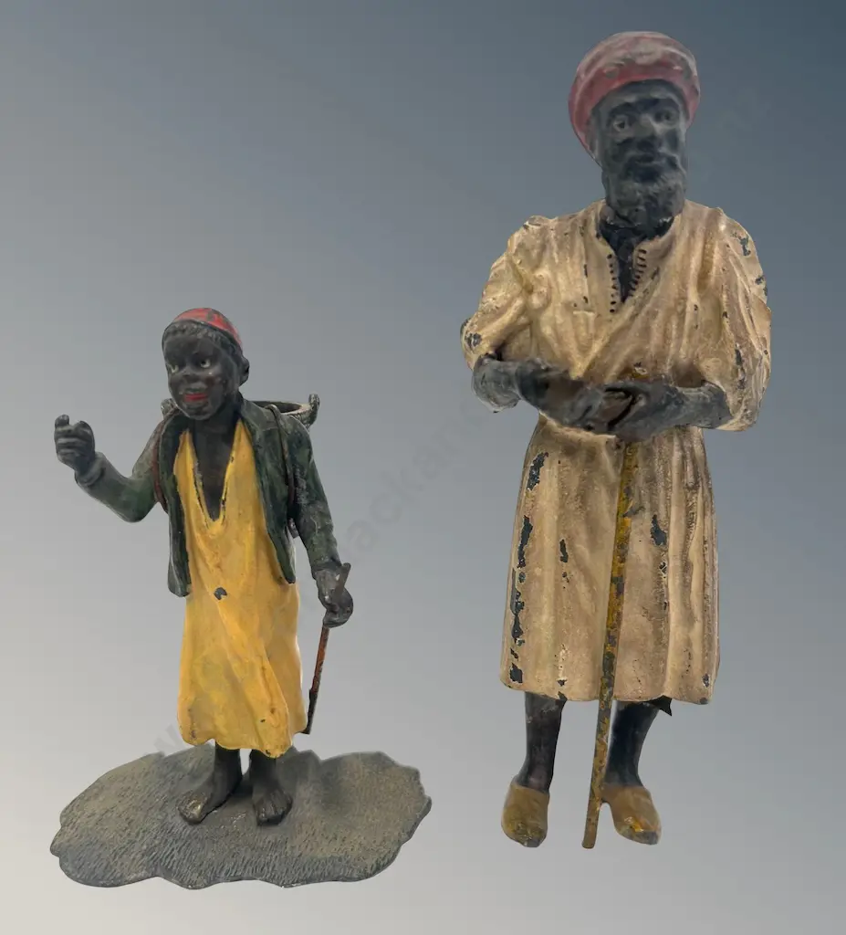 Franz Bergmann Style Cold Painted Spelter Figures, AF, H10-16cm Image 1++