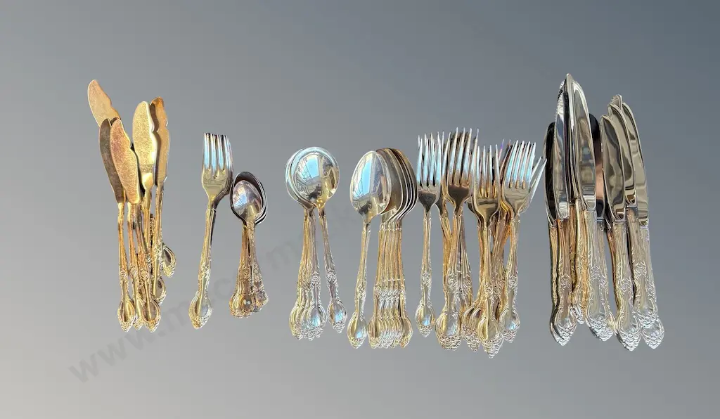 Quantity of Silver Plated Camille Pattern Cutlery Image 1++