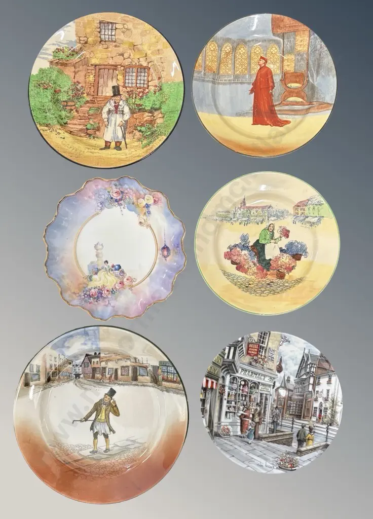 Collection of Royal Doulton Plates - (6) Dia 21-27cm Image 1++