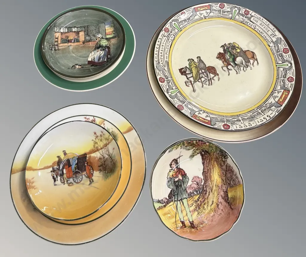 Assorted Royal Doulton and English Plates and Dishes Image 1++