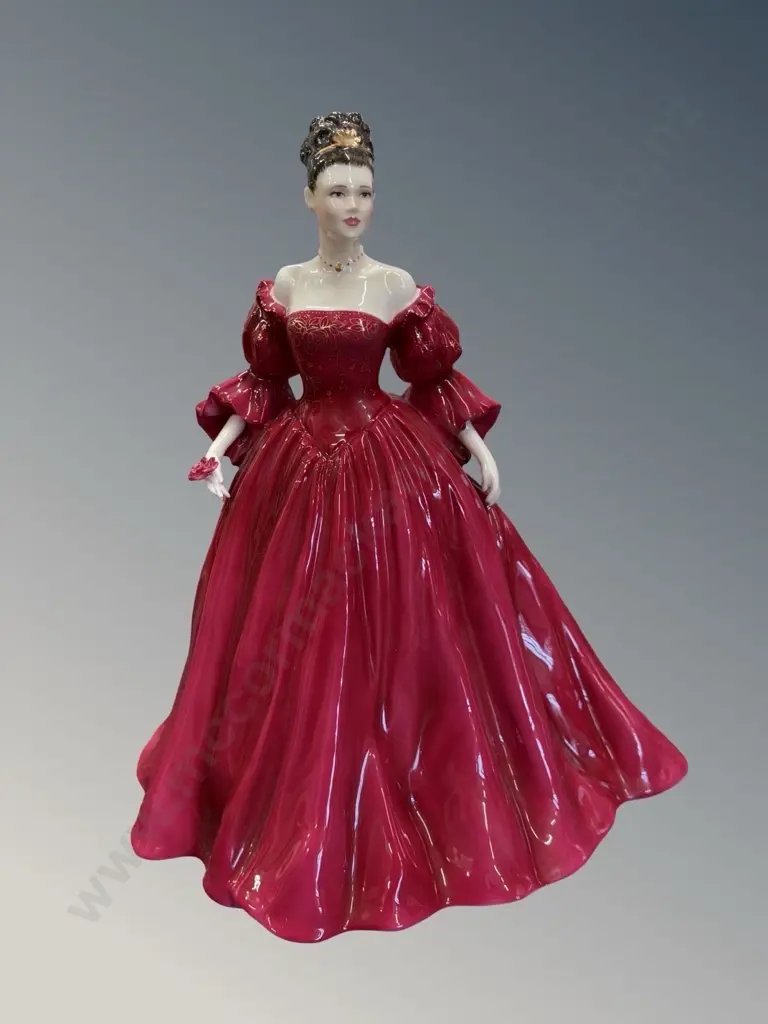 Royal Worcester Figure, Coronation Ball 'Christina', Ltd Ed 750/7500, H25cm Image 1++