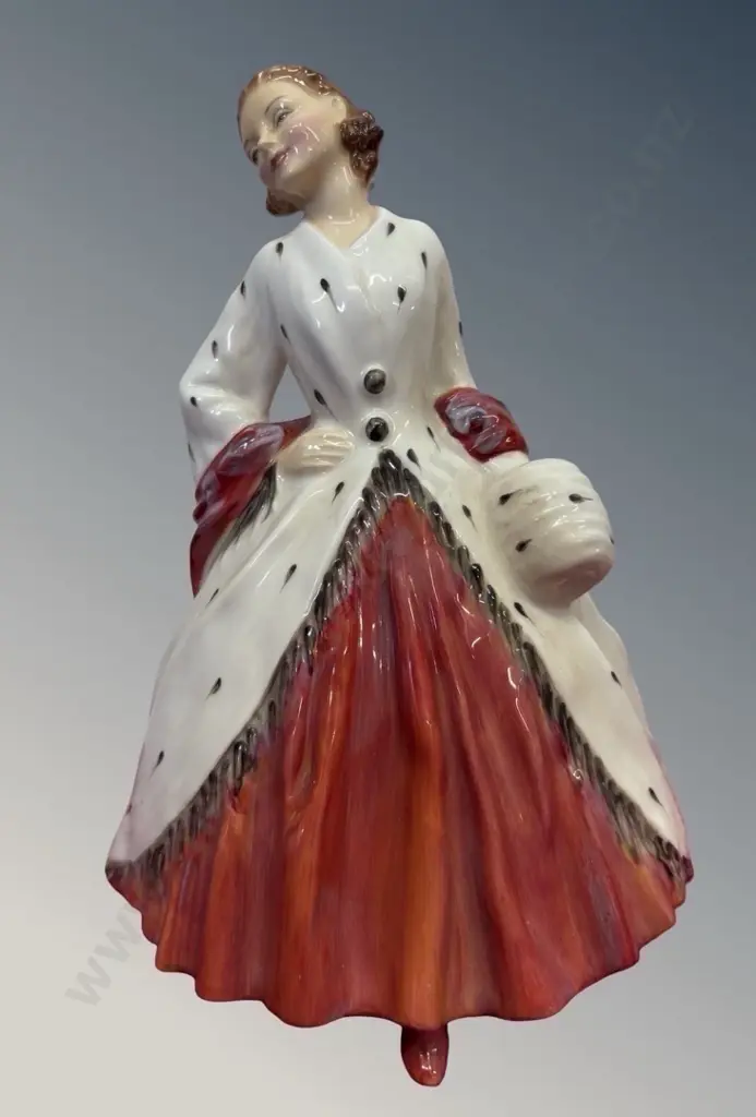 Royal Doulton Figure - The Ermine Coat, HN1891, H18cm Image 1++
