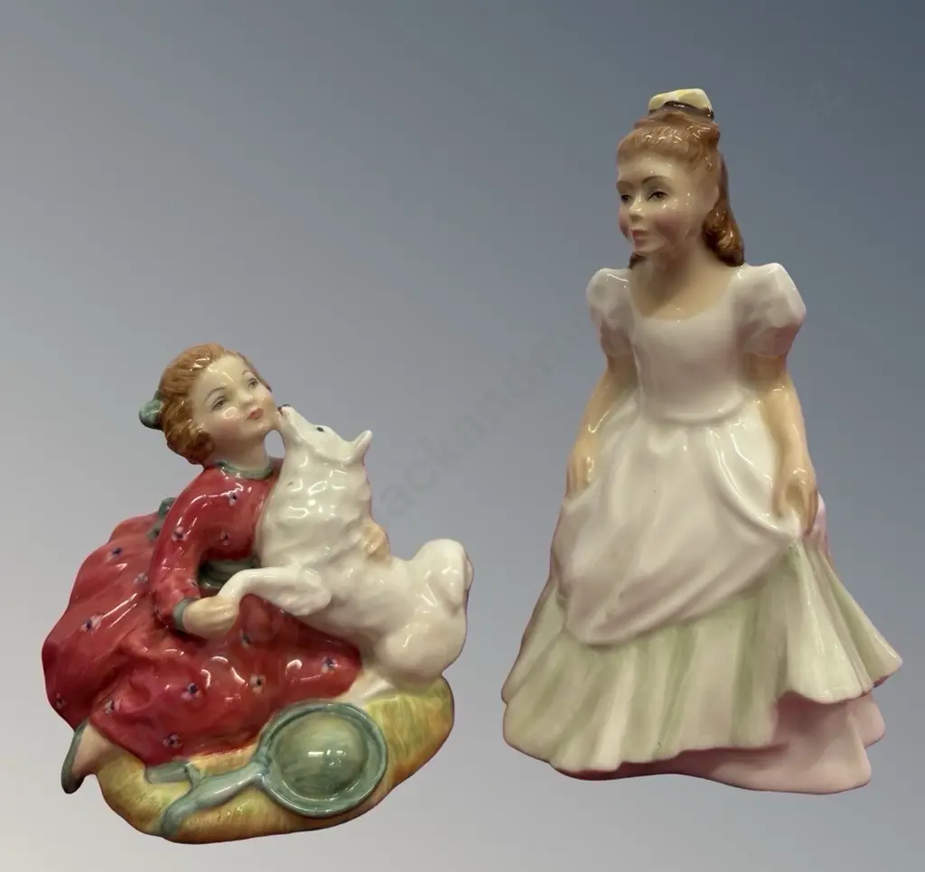 Royal Doulton Figures - Kerry, H13cm  and Home Again, H9cm Image 1++