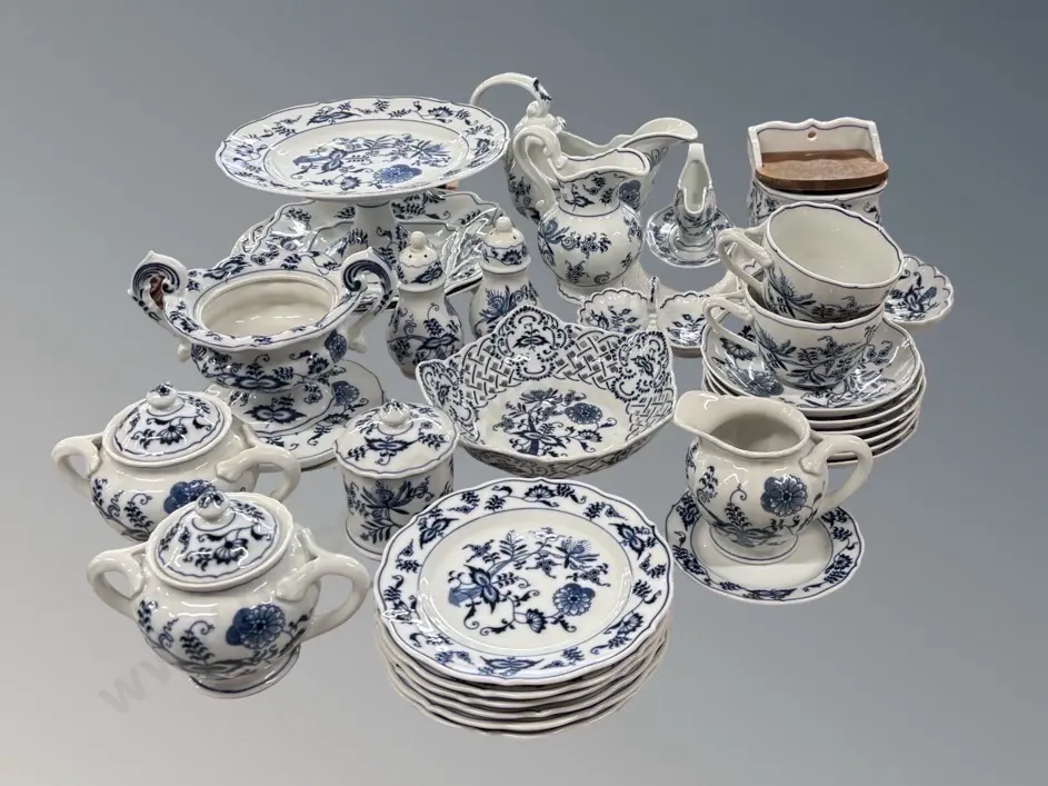 Blue Danube 34 piece China Cups, Saucers, Jugs, Comports, Serving Ware  Image 1++
