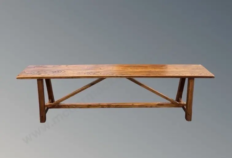 Elm Refectory Bench L170xD25cm Image 1++