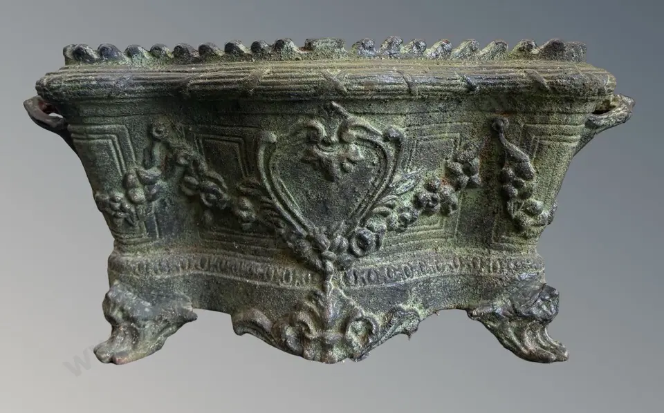 Heavy Cast Iron 2 Handled Outdoor Planter H26xL56xD36cm Image 1++