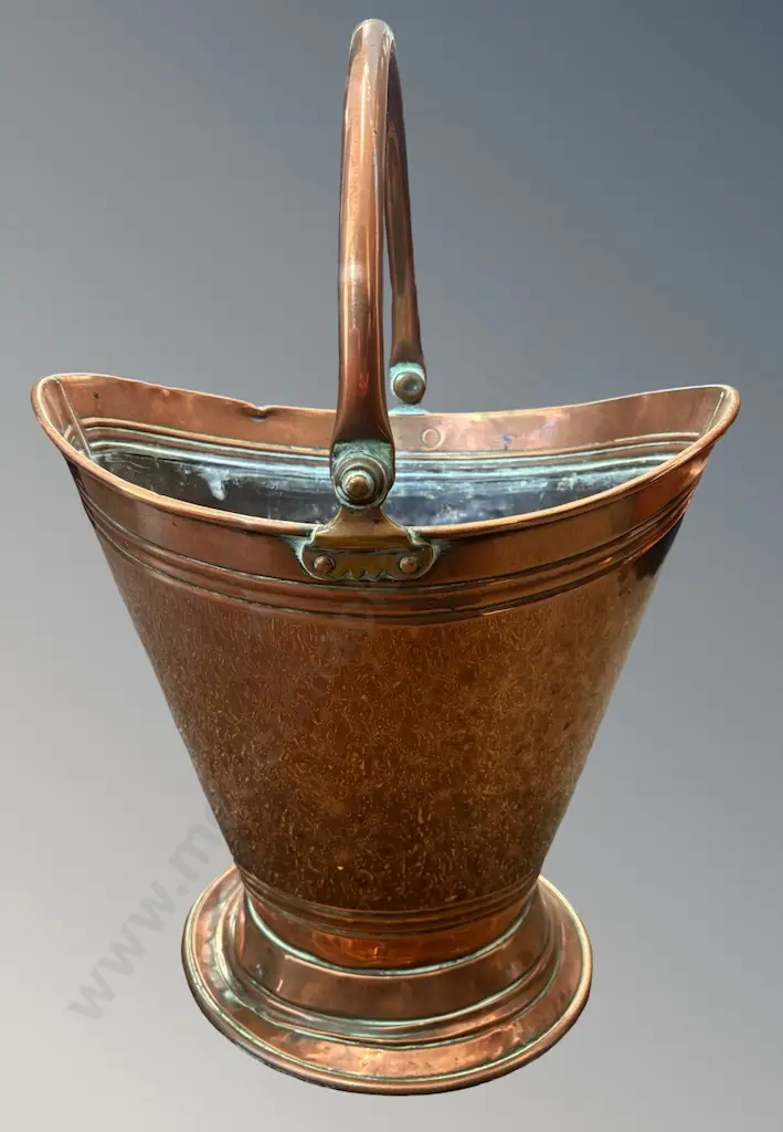 Beaten Copper Coal Bucket Image 1++