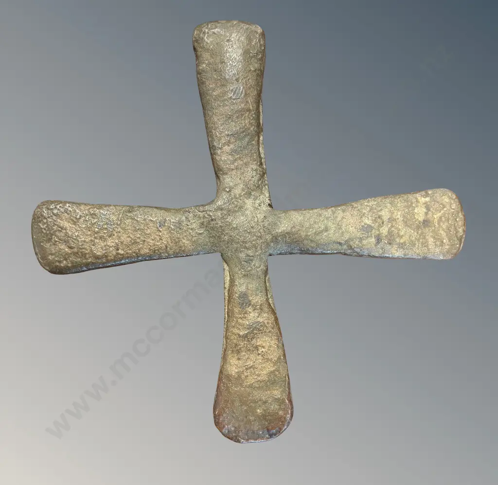 Katanga Copper Cross C19th, 16.5x16.5cm Image 1++