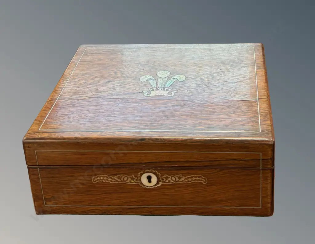 Oak Cased Writing Slope with Fitted Tooled Leather Interior Image 1++