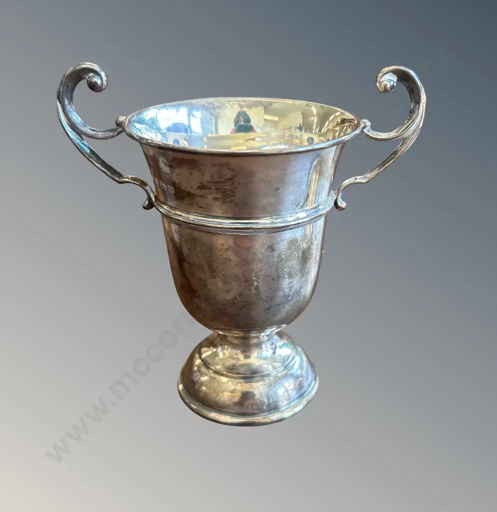 Sterling Silver 2 Handled Trophy, H7cm, TW79gms Image 1++